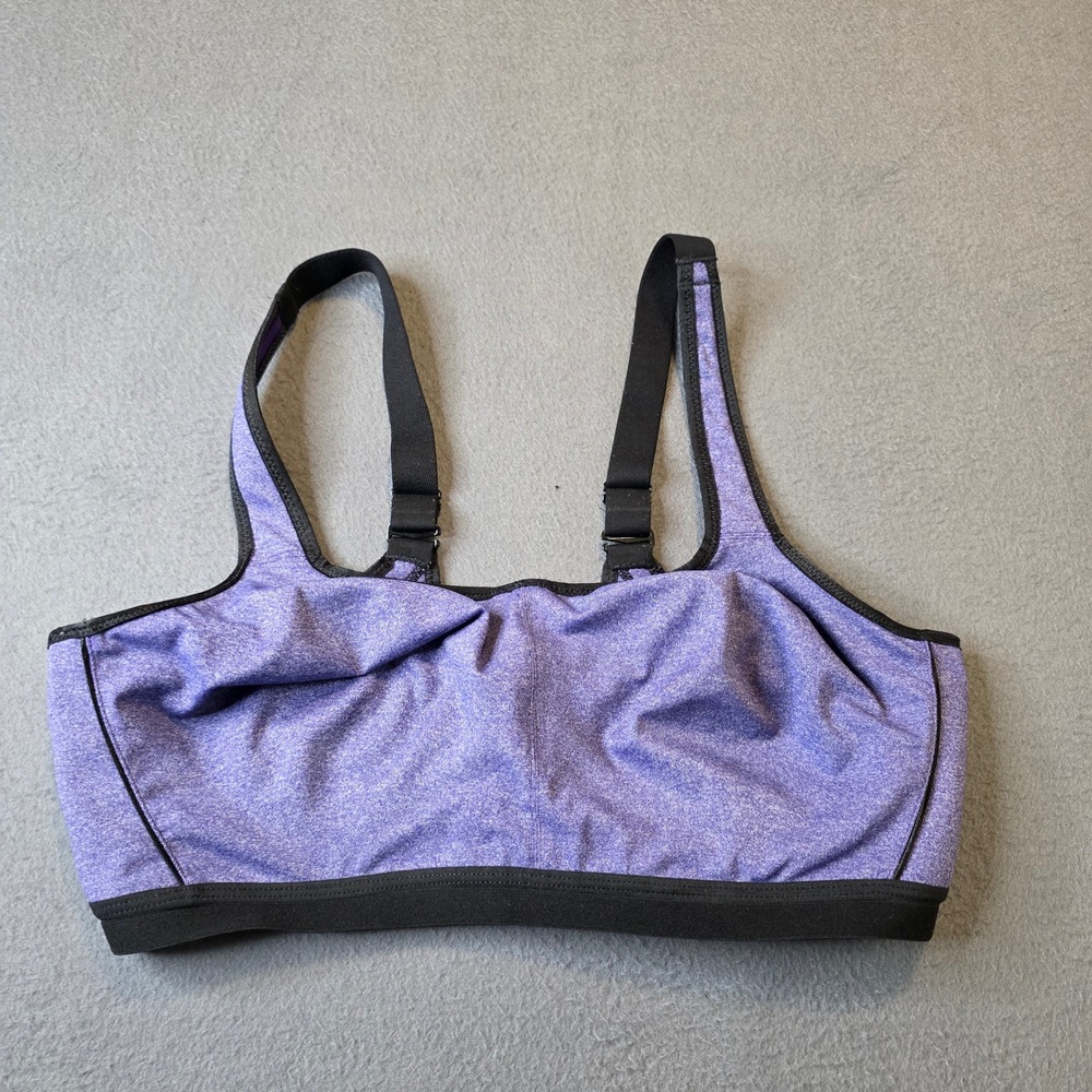 Wacoal Womens Sport Underwire Bra 855229 Purple‎ Heather Black 40D